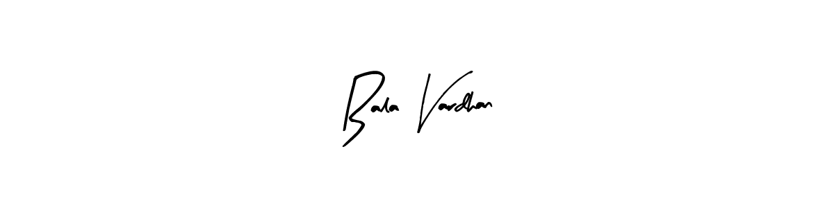 Make a beautiful signature design for name Bala Vardhan. With this signature (Arty Signature) style, you can create a handwritten signature for free. Bala Vardhan signature style 8 images and pictures png