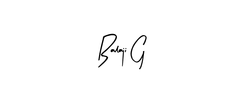 Similarly Arty Signature is the best handwritten signature design. Signature creator online .You can use it as an online autograph creator for name Balaji G. Balaji G signature style 8 images and pictures png