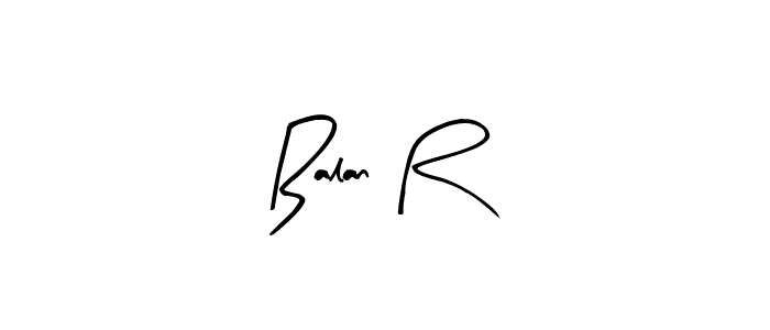 Similarly Arty Signature is the best handwritten signature design. Signature creator online .You can use it as an online autograph creator for name Balan R. Balan R signature style 8 images and pictures png