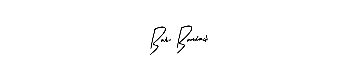 How to make Balin Brumback name signature. Use Arty Signature style for creating short signs online. This is the latest handwritten sign. Balin Brumback signature style 8 images and pictures png