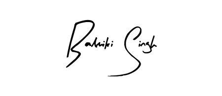Design your own signature with our free online signature maker. With this signature software, you can create a handwritten (Arty Signature) signature for name Balmiki Singh. Balmiki Singh signature style 8 images and pictures png