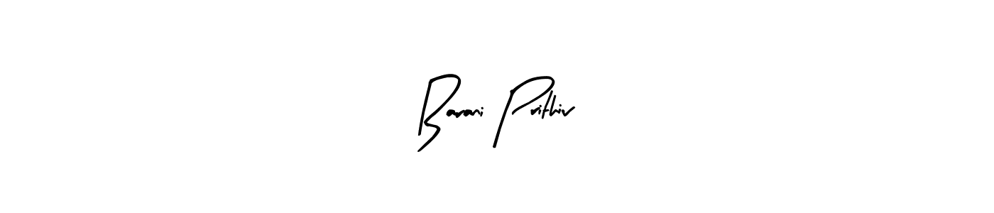 Make a beautiful signature design for name Barani Prithiv. Use this online signature maker to create a handwritten signature for free. Barani Prithiv signature style 8 images and pictures png