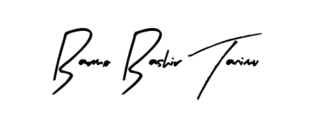 Create a beautiful signature design for name Barmo Bashir Tanimu. With this signature (Arty Signature) fonts, you can make a handwritten signature for free. Barmo Bashir Tanimu signature style 8 images and pictures png