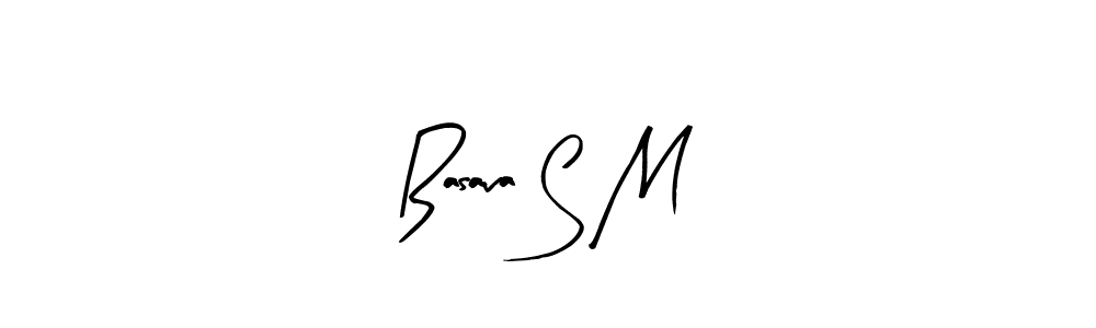 Design your own signature with our free online signature maker. With this signature software, you can create a handwritten (Arty Signature) signature for name Basava S M. Basava S M signature style 8 images and pictures png