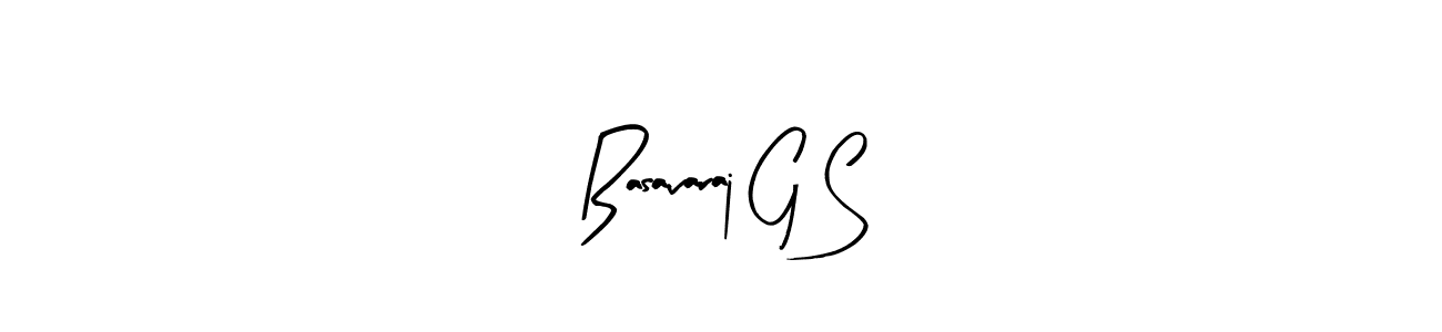 Create a beautiful signature design for name Basavaraj G S. With this signature (Arty Signature) fonts, you can make a handwritten signature for free. Basavaraj G S signature style 8 images and pictures png