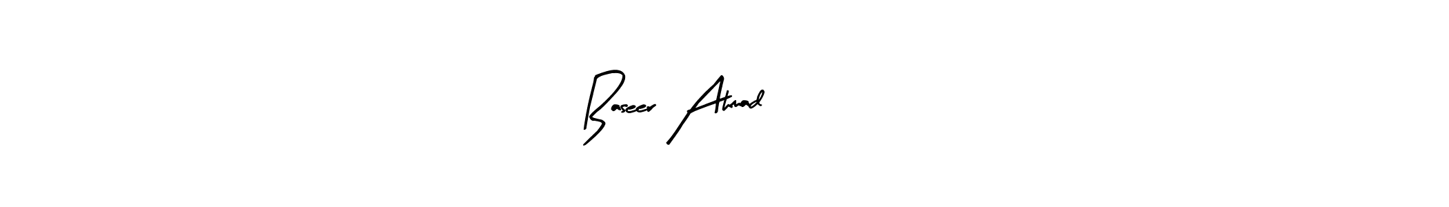You should practise on your own different ways (Arty Signature) to write your name (Baseer Ahmad بصیر) in signature. don't let someone else do it for you. Baseer Ahmad بصیر signature style 8 images and pictures png