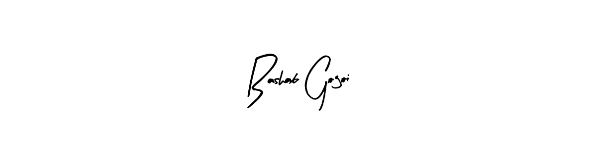 if you are searching for the best signature style for your name Bashab Gogoi. so please give up your signature search. here we have designed multiple signature styles  using Arty Signature. Bashab Gogoi signature style 8 images and pictures png