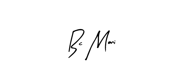 How to make Bc Mani name signature. Use Arty Signature style for creating short signs online. This is the latest handwritten sign. Bc Mani signature style 8 images and pictures png