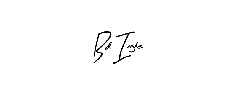 Similarly Arty Signature is the best handwritten signature design. Signature creator online .You can use it as an online autograph creator for name Bd Ingle. Bd Ingle signature style 8 images and pictures png