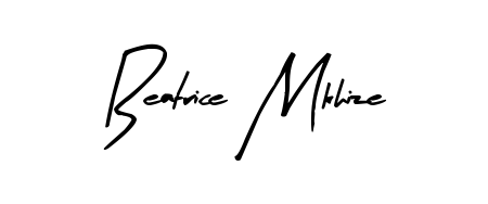 Make a beautiful signature design for name Beatrice Mkhize. With this signature (Arty Signature) style, you can create a handwritten signature for free. Beatrice Mkhize signature style 8 images and pictures png