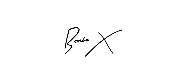 How to make Beeba X signature? Arty Signature is a professional autograph style. Create handwritten signature for Beeba X name. Beeba X signature style 8 images and pictures png
