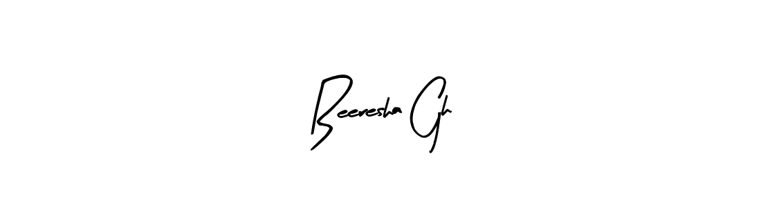 Create a beautiful signature design for name Beeresha Gh. With this signature (Arty Signature) fonts, you can make a handwritten signature for free. Beeresha Gh signature style 8 images and pictures png
