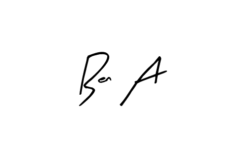 The best way (Arty Signature) to make a short signature is to pick only two or three words in your name. The name Ben A include a total of six letters. For converting this name. Ben A signature style 8 images and pictures png