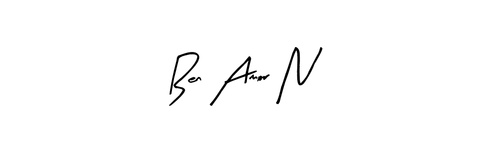 How to make Ben Amor N signature? Arty Signature is a professional autograph style. Create handwritten signature for Ben Amor N name. Ben Amor N signature style 8 images and pictures png