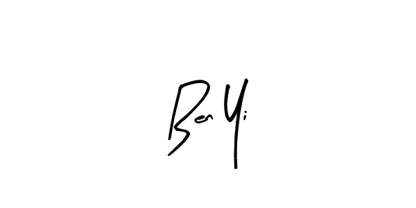 How to make Ben Yi name signature. Use Arty Signature style for creating short signs online. This is the latest handwritten sign. Ben Yi signature style 8 images and pictures png