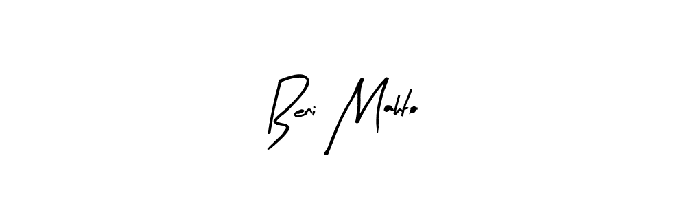 Similarly Arty Signature is the best handwritten signature design. Signature creator online .You can use it as an online autograph creator for name Beni Mahto. Beni Mahto signature style 8 images and pictures png