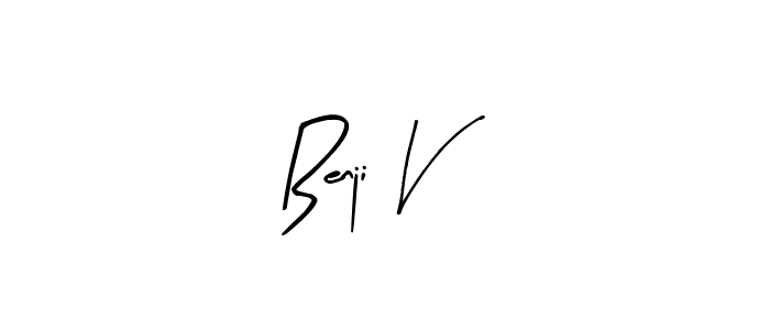 It looks lik you need a new signature style for name Benji V. Design unique handwritten (Arty Signature) signature with our free signature maker in just a few clicks. Benji V signature style 8 images and pictures png