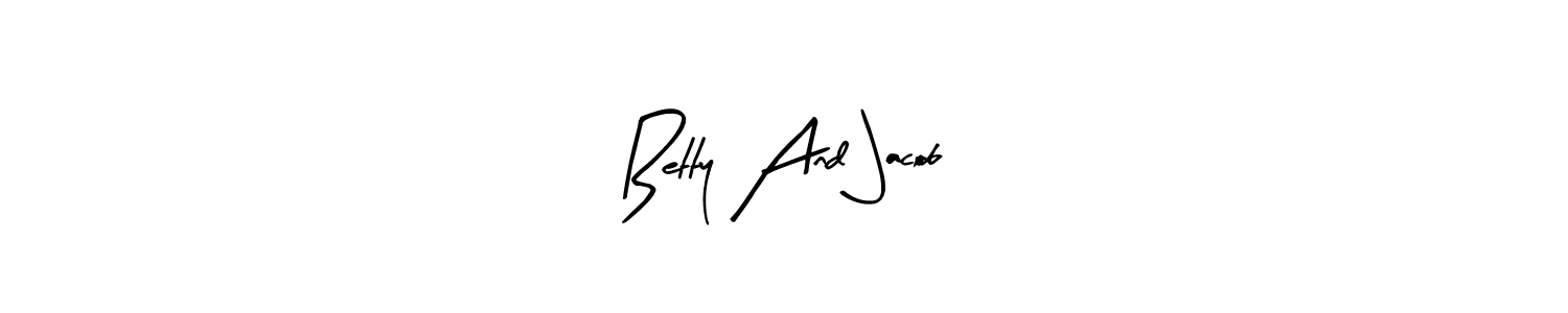 Arty Signature is a professional signature style that is perfect for those who want to add a touch of class to their signature. It is also a great choice for those who want to make their signature more unique. Get Betty And Jacob name to fancy signature for free. Betty And Jacob signature style 8 images and pictures png