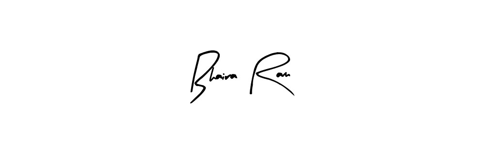 Similarly Arty Signature is the best handwritten signature design. Signature creator online .You can use it as an online autograph creator for name Bhaira Ram. Bhaira Ram signature style 8 images and pictures png