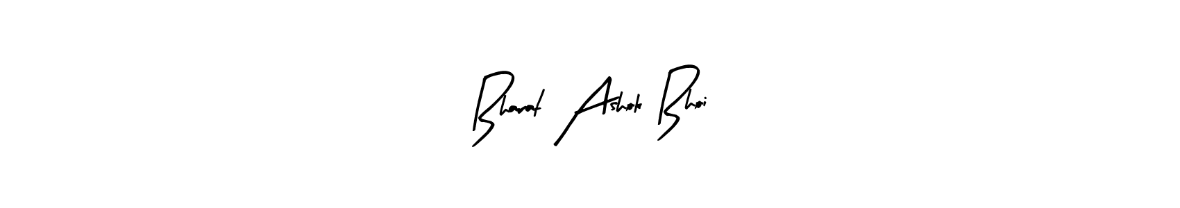 How to make Bharat Ashok Bhoi name signature. Use Arty Signature style for creating short signs online. This is the latest handwritten sign. Bharat Ashok Bhoi signature style 8 images and pictures png