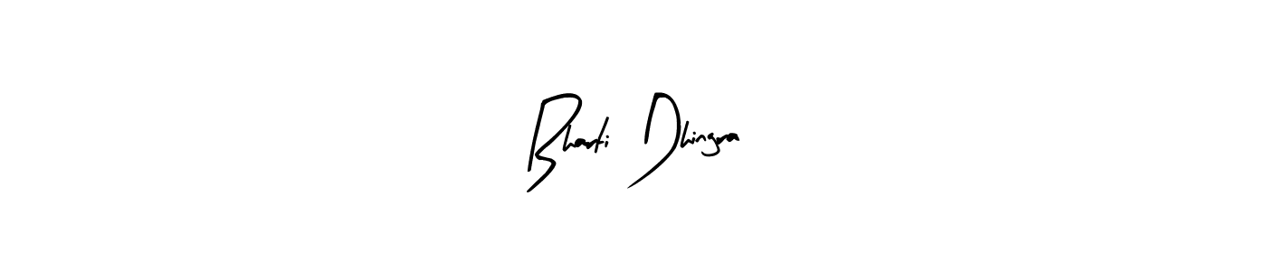 Design your own signature with our free online signature maker. With this signature software, you can create a handwritten (Arty Signature) signature for name Bharti Dhingra. Bharti Dhingra signature style 8 images and pictures png