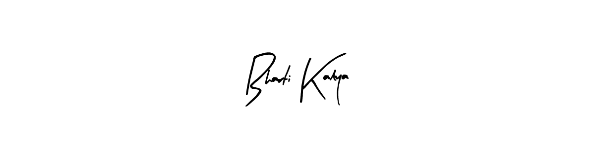 Use a signature maker to create a handwritten signature online. With this signature software, you can design (Arty Signature) your own signature for name Bharti Kalya. Bharti Kalya signature style 8 images and pictures png