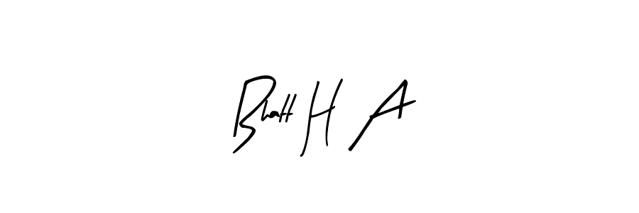 How to Draw Bhatt H A signature style? Arty Signature is a latest design signature styles for name Bhatt H A. Bhatt H A signature style 8 images and pictures png