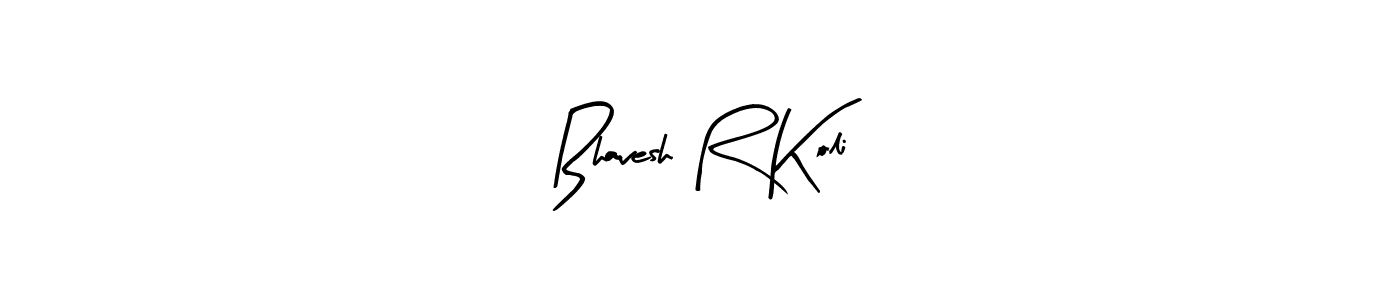 Design your own signature with our free online signature maker. With this signature software, you can create a handwritten (Arty Signature) signature for name Bhavesh R Koli. Bhavesh R Koli signature style 8 images and pictures png