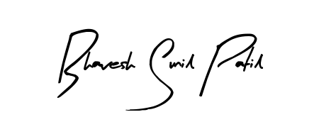 Designed for modern professionals: Bhavesh Sunil Patil name signature crafted with Arty Signature script. Ready for digital PDF workflows. Bhavesh Sunil Patil signature style 8 images and pictures png