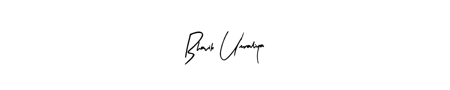 Use a signature maker to create a handwritten signature online. With this signature software, you can design (Arty Signature) your own signature for name Bhavik Umraliya. Bhavik Umraliya signature style 8 images and pictures png