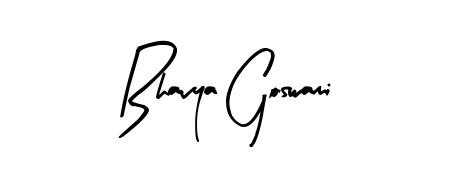The Arty Signature font gives name Bhavya Goswami a signature that looks effortless yet distinguished. Download high-res PNG instantly. Bhavya Goswami signature style 8 images and pictures png