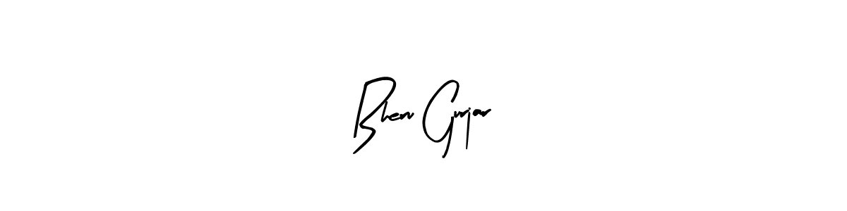 Design your own signature with our free online signature maker. With this signature software, you can create a handwritten (Arty Signature) signature for name Bheru Gurjar. Bheru Gurjar signature style 8 images and pictures png