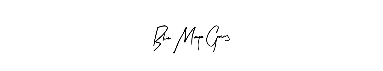 Bhim Maya Gurung stylish signature style. Best Handwritten Sign (Arty Signature) for my name. Handwritten Signature Collection Ideas for my name Bhim Maya Gurung. Bhim Maya Gurung signature style 8 images and pictures png