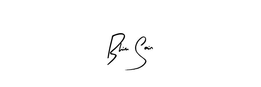 Bhim Sain stylish signature style. Best Handwritten Sign (Arty Signature) for my name. Handwritten Signature Collection Ideas for my name Bhim Sain. Bhim Sain signature style 8 images and pictures png