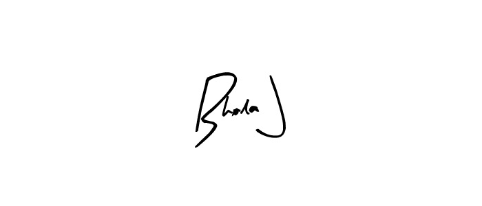 How to Draw Bhola J signature style? Arty Signature is a latest design signature styles for name Bhola J. Bhola J signature style 8 images and pictures png