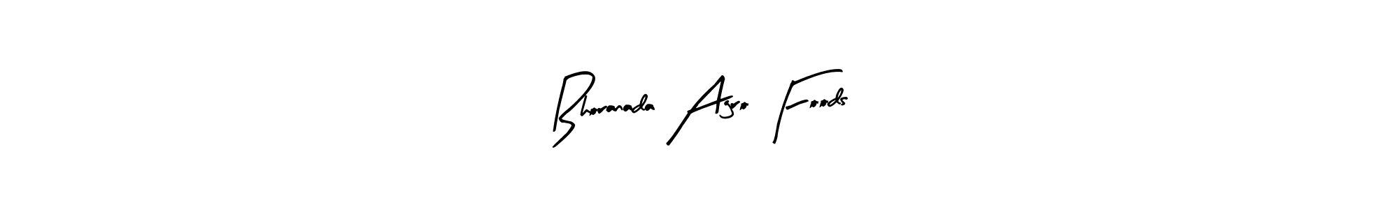 How to make Bhoranada Agro Foods name signature. Use Arty Signature style for creating short signs online. This is the latest handwritten sign. Bhoranada Agro Foods signature style 8 images and pictures png