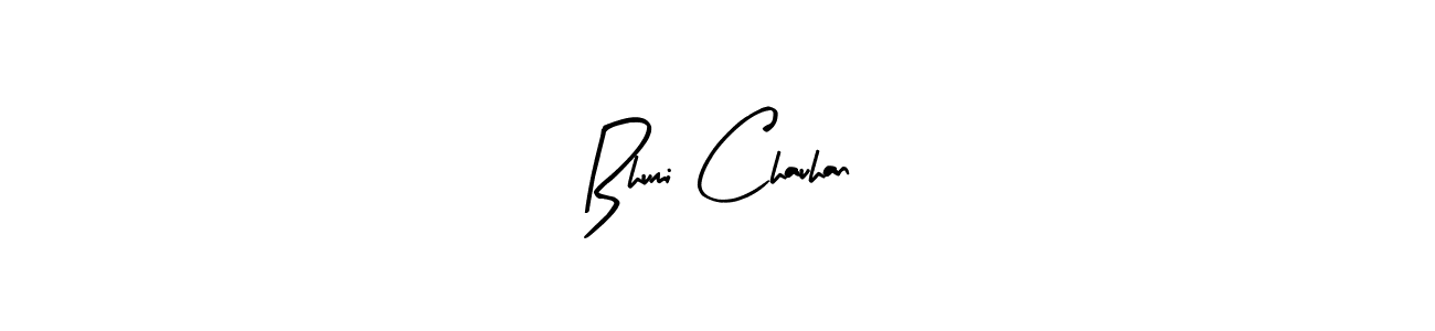 Similarly Arty Signature is the best handwritten signature design. Signature creator online .You can use it as an online autograph creator for name Bhumi Chauhan. Bhumi Chauhan signature style 8 images and pictures png