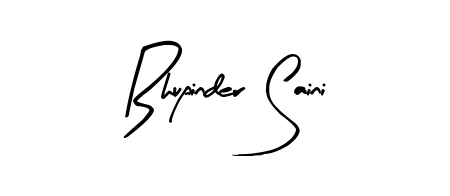 An effortless, minimalist signature concept for Bhupinder Saini using Arty Signature design. Clean lines that look great on any document. Bhupinder Saini signature style 8 images and pictures png