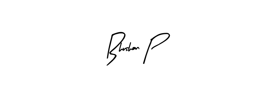 Design your own signature with our free online signature maker. With this signature software, you can create a handwritten (Arty Signature) signature for name Bhushan P. Bhushan P signature style 8 images and pictures png