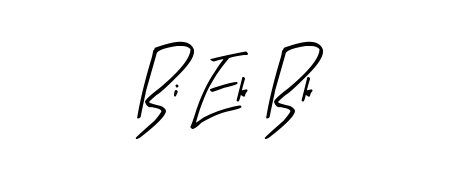 Create an unforgettable impression when signing with Bi Ek Bk name styled in Arty Signature typography. 100% free online generator. Bi Ek Bk signature style 8 images and pictures png