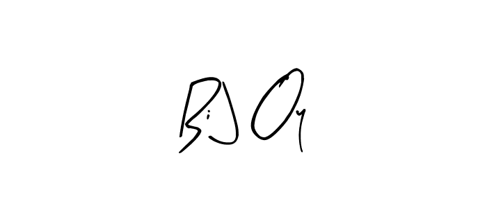 How to make Bi J Oy name signature. Use Arty Signature style for creating short signs online. This is the latest handwritten sign. Bi J Oy signature style 8 images and pictures png