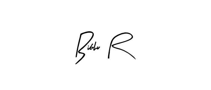 How to make Bibhu R name signature. Use Arty Signature style for creating short signs online. This is the latest handwritten sign. Bibhu R signature style 8 images and pictures png