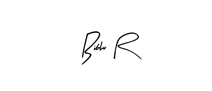 How to make Bibhu R name signature. Use Arty Signature style for creating short signs online. This is the latest handwritten sign. Bibhu R signature style 8 images and pictures png