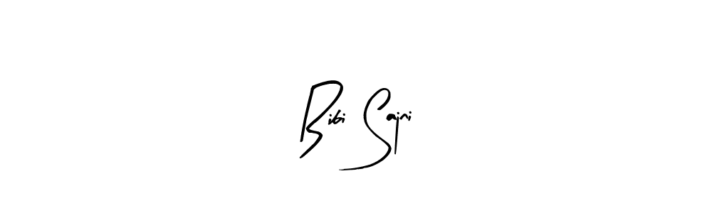 if you are searching for the best signature style for your name Bibi Sajni. so please give up your signature search. here we have designed multiple signature styles  using Arty Signature. Bibi Sajni signature style 8 images and pictures png