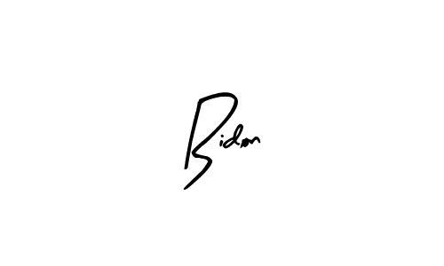 Use a signature maker to create a handwritten signature online. With this signature software, you can design (Arty Signature) your own signature for name Bidon. Bidon signature style 8 images and pictures png