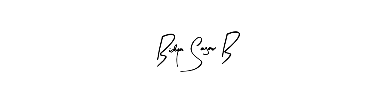 Similarly Arty Signature is the best handwritten signature design. Signature creator online .You can use it as an online autograph creator for name Bidya Sagar B. Bidya Sagar B signature style 8 images and pictures png