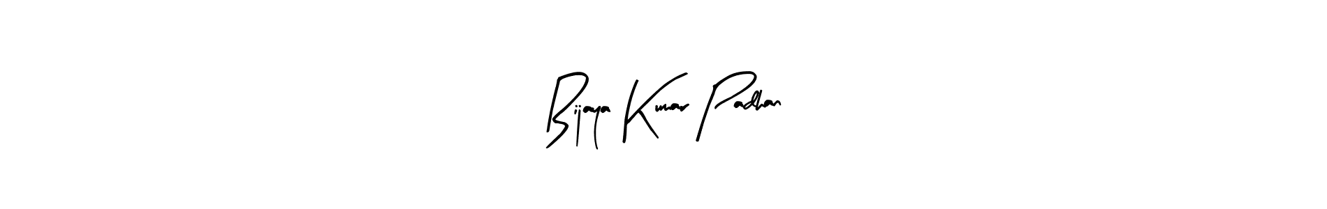 How to make Bijaya Kumar Padhan name signature. Use Arty Signature style for creating short signs online. This is the latest handwritten sign. Bijaya Kumar Padhan signature style 8 images and pictures png