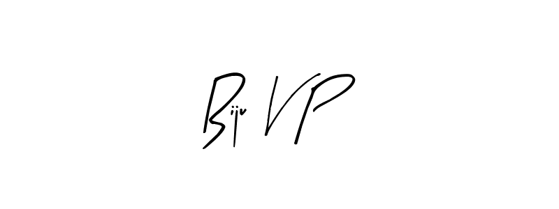 You should practise on your own different ways (Arty Signature) to write your name (Biju V P) in signature. don't let someone else do it for you. Biju V P signature style 8 images and pictures png