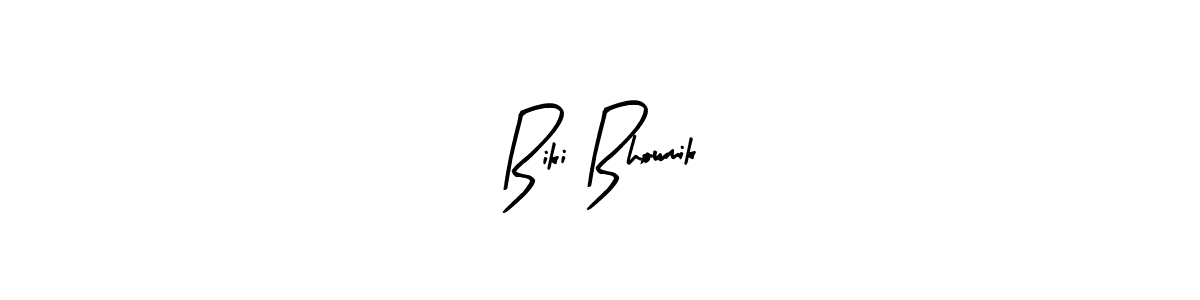 Arty Signature is a professional signature style that is perfect for those who want to add a touch of class to their signature. It is also a great choice for those who want to make their signature more unique. Get Biki Bhowmik name to fancy signature for free. Biki Bhowmik signature style 8 images and pictures png