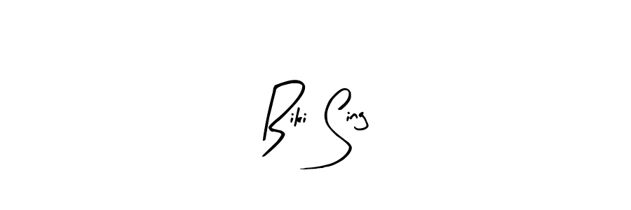 You should practise on your own different ways (Arty Signature) to write your name (Biki Sing) in signature. don't let someone else do it for you. Biki Sing signature style 8 images and pictures png